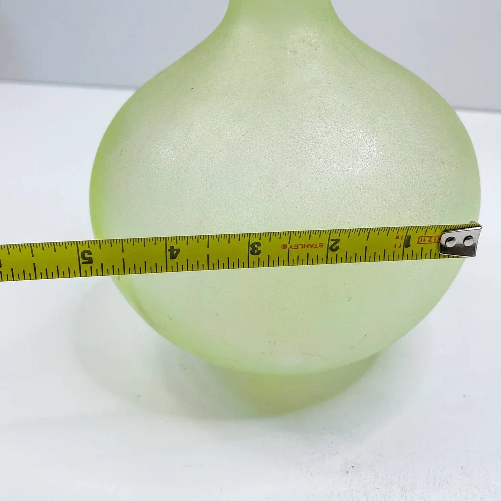 *(Note) West Elm Modern Decanters Set (3) no stopper decorative sea glass finish